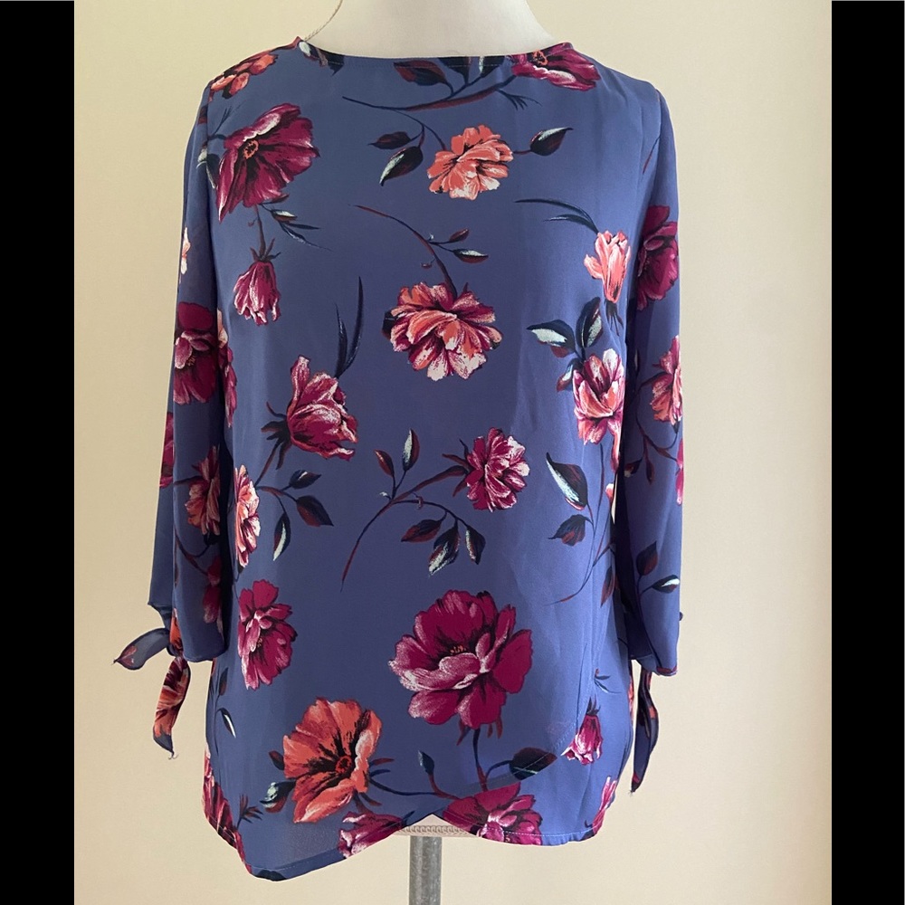 💜Pretty Flower Print Top